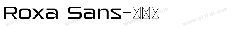 Roxa Sans字体转换